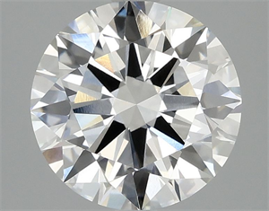 Picture of Lab Grown Diamond 2.83 Carats, Round with Excellent Cut, G Color, VVS2 Clarity and Certified by IGI