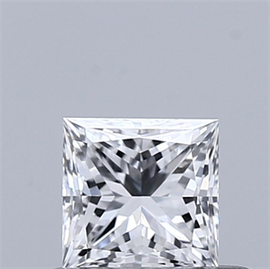 Picture of Natural Diamond 0.43 Carats, Princess with  Cut, E Color, VS1 Clarity and Certified by GIA