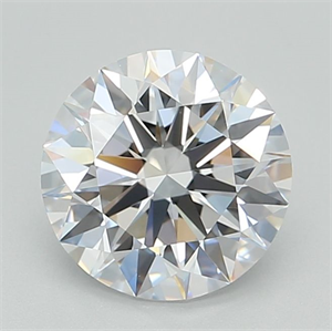 Picture of Lab Grown Diamond 2.01 Carats, Round with Excellent Cut, D Color, IF Clarity and Certified by GIA