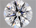 Natural Diamond 3.01 Carats, Round with Excellent Cut, D Color, VS2 Clarity and Certified by GIA