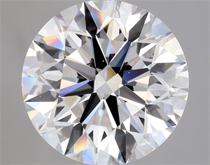 Picture of Natural Diamond 3.01 Carats, Round with Excellent Cut, D Color, VS2 Clarity and Certified by GIA