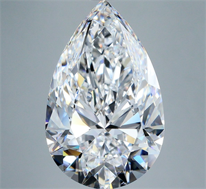 Picture of Natural Diamond 5.01 Carats, Pear with  Cut, D Color, VS2 Clarity and Certified by GIA