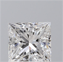 Natural Diamond 0.91 Carats, Princess with  Cut, D Color, VS1 Clarity and Certified by GIA