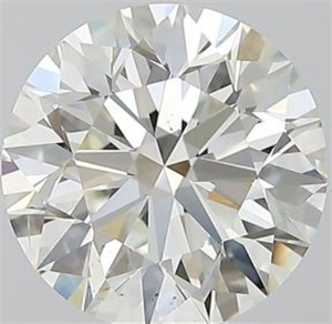 Picture of Natural Diamond 2.50 Carats, Round with Excellent Cut, I Color, VS2 Clarity and Certified by IGI