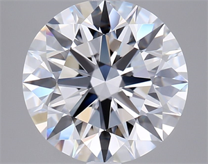 Picture of Lab Grown Diamond 3.23 Carats, Round with Excellent Cut, D Color, VVS2 Clarity and Certified by GIA