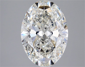 Picture of Natural Diamond 3.02 Carats, Oval with  Cut, H Color, SI2 Clarity and Certified by GIA