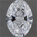 Natural Diamond 0.70 Carats, Oval with  Cut, D Color, SI1 Clarity and Certified by GIA