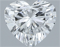 Natural Diamond 0.37 Carats, Heart with  Cut, D Color, VVS2 Clarity and Certified by GIA