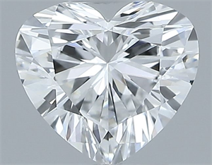 Picture of Natural Diamond 0.37 Carats, Heart with  Cut, D Color, VVS2 Clarity and Certified by GIA