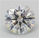Lab Grown Diamond 2.01 Carats, Round with Ideal Cut, D Color, VS1 Clarity and Certified by IGI