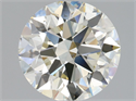 Natural Diamond 2.01 Carats, Round with Excellent Cut, L Color, VS2 Clarity and Certified by HRD