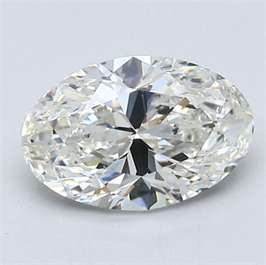 Picture of Natural Diamond 1.30 Carats, Oval with  Cut, I Color, SI1 Clarity and Certified by GIA