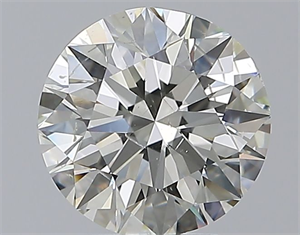 Picture of Natural Diamond 2.50 Carats, Round with Excellent Cut, J Color, SI2 Clarity and Certified by GIA
