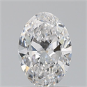 Diamante Natural 0.60 quilates, Ovalado , Color D, claridad VVS2 y certificado GIA