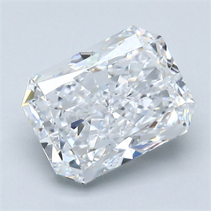 Picture of Natural Diamond 2.51 Carats, Radiant with  Cut, D Color, VVS2 Clarity and Certified by GIA