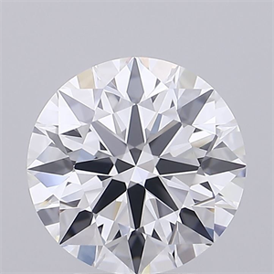 Picture of Lab Grown Diamond 3.01 Carats, Round with Ideal Cut, D Color, IF Clarity and Certified by IGI