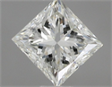 Natural Diamond 0.51 Carats, Princess with  Cut, I Color, VS1 Clarity and Certified by IGI