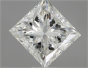 Natural Diamond 0.51 Carats, Princess with  Cut, I Color, VS1 Clarity and Certified by IGI