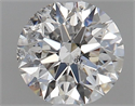 Natural Diamond 0.70 Carats, Round with Excellent Cut, F Color, I1 Clarity and Certified by GIA