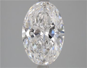 Picture of Natural Diamond 3.01 Carats, Oval with  Cut, D Color, SI2 Clarity and Certified by GIA