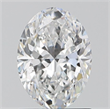Natural Diamond 1.20 Carats, Oval with  Cut, D Color, SI1 Clarity and Certified by GIA