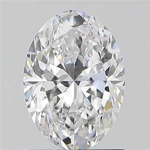 Picture of Natural Diamond 1.20 Carats, Oval with  Cut, D Color, SI1 Clarity and Certified by GIA