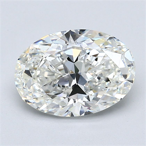 Picture of Natural Diamond 2.50 Carats, Oval with  Cut, H Color, VS2 Clarity and Certified by GIA