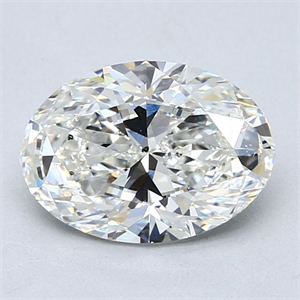 Picture of Natural Diamond 2.50 Carats, Oval with  Cut, I Color, SI1 Clarity and Certified by GIA