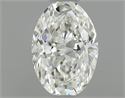 Natural Diamond 0.44 Carats, Oval with  Cut, I Color, IF Clarity and Certified by GIA