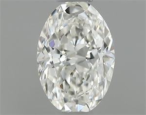Picture of Natural Diamond 0.44 Carats, Oval with  Cut, I Color, IF Clarity and Certified by GIA