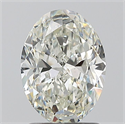 Natural Diamond 1.50 Carats, Oval with  Cut, J Color, SI2 Clarity and Certified by GIA