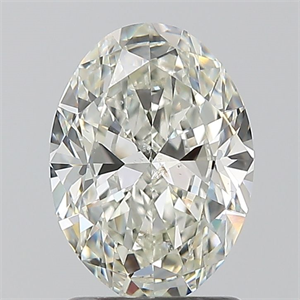 Foto Diamante Natural 1.50 quilates, Ovalado , Color J, claridad SI2 y certificado GIA de