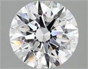 Lab Grown Diamond 2.52 Carats, Round with Excellent Cut, E Color, VVS2 Clarity and Certified by IGI