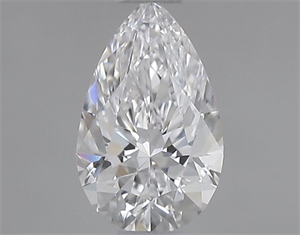 Picture of Natural Diamond 0.50 Carats, Pear with  Cut, D Color, VVS2 Clarity and Certified by GIA