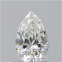 Natural Diamond 0.71 Carats, Pear with  Cut, J Color, VVS2 Clarity and Certified by GIA