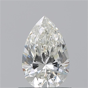 Picture of Natural Diamond 0.71 Carats, Pear with  Cut, J Color, VVS2 Clarity and Certified by GIA
