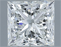 Natural Diamond 1.01 Carats, Princess with  Cut, H Color, VVS1 Clarity and Certified by IGI