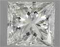 Natural Diamond 0.50 Carats, Princess with  Cut, I Color, VS2 Clarity and Certified by IGI