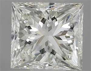 Picture of Natural Diamond 0.50 Carats, Princess with  Cut, I Color, VS2 Clarity and Certified by IGI