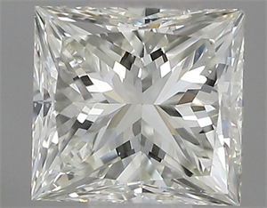 Picture of Natural Diamond 0.50 Carats, Princess with  Cut, I Color, VS2 Clarity and Certified by IGI