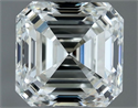 Natural Diamond 1.00 Carats, Asscher with  Cut, H Color, VVS1 Clarity and Certified by IGI