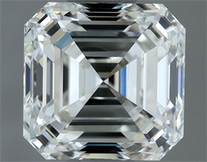 Picture of Natural Diamond 1.00 Carats, Asscher with  Cut, H Color, VVS1 Clarity and Certified by IGI