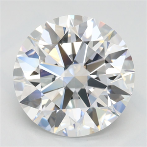 Picture of Lab Grown Diamond 3.02 Carats, Round with Ideal Cut, D Color, VVS1 Clarity and Certified by IGI