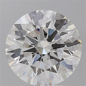 Picture of Lab Grown Diamond 3.60 Carats, Round with Ideal Cut, F Color, VVS2 Clarity and Certified by IGI