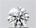 Lab Grown Diamond 0.92 Carats, Round with Ideal Cut, D Color, VVS2 Clarity and Certified by IGI