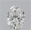 Natural Diamond 0.51 Carats, Oval with  Cut, H Color, IF Clarity and Certified by GIA