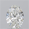Natural Diamond 1.28 Carats, Oval with  Cut, I Color, VS1 Clarity and Certified by GIA
