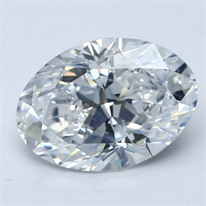 Picture of Natural Diamond 2.05 Carats, Oval with  Cut, D Color, SI1 Clarity and Certified by GIA