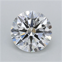 Lab Grown Diamond 1.54 Carats, Round with Ideal Cut, F Color, VVS2 Clarity and Certified by IGI