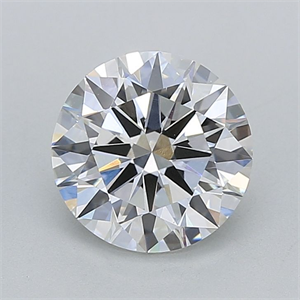Picture of Lab Grown Diamond 1.54 Carats, Round with Ideal Cut, F Color, VVS2 Clarity and Certified by IGI